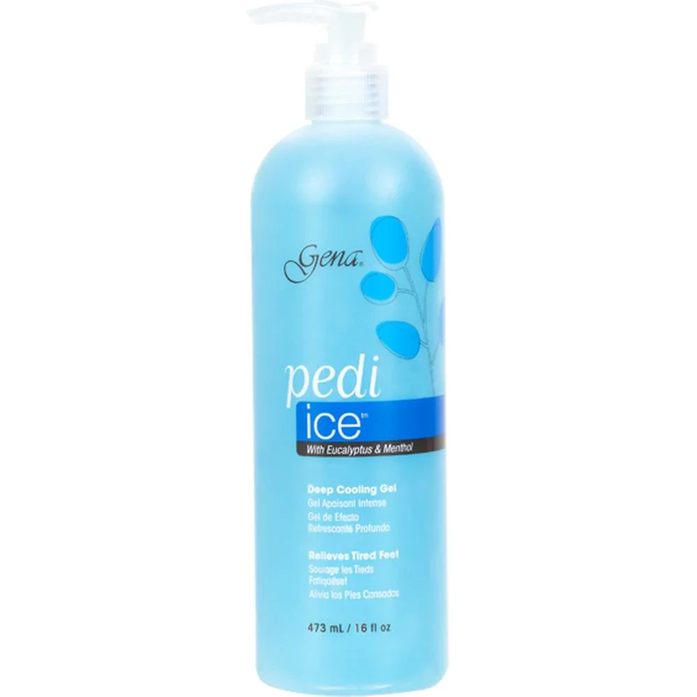 Gel glacé Rafraîchissant pour les pieds Gena 'Pedi Ice' 473 ml