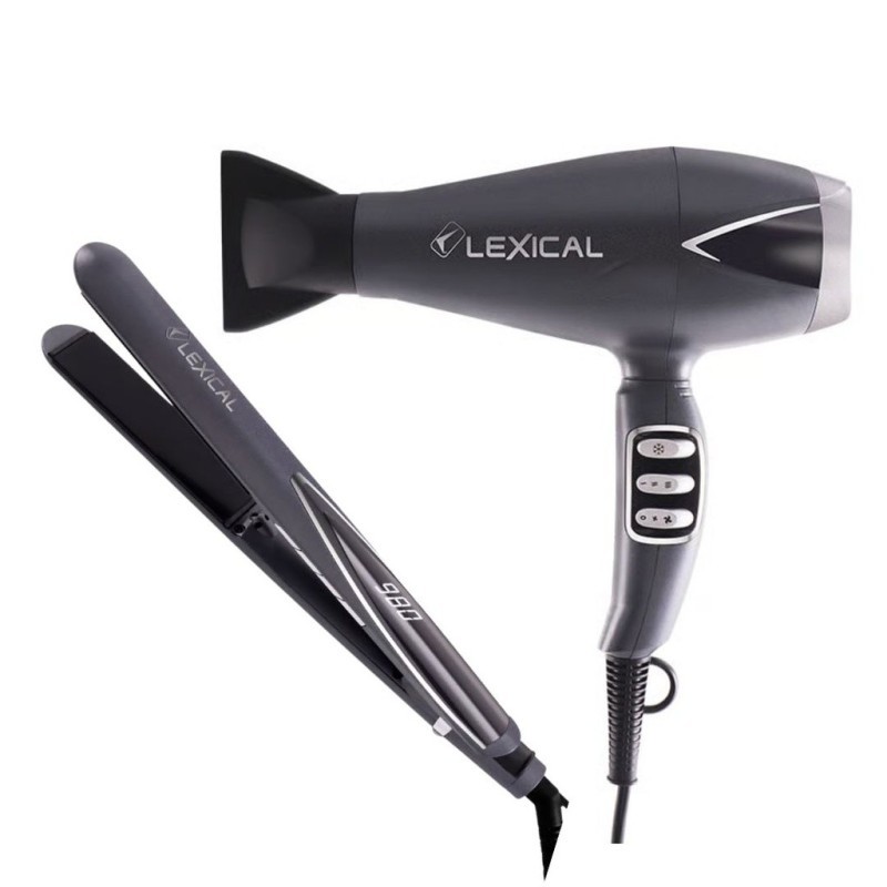 Coffret Sèche-cheveux & Lisseur 2000W 55W - Lexical LGW-5820