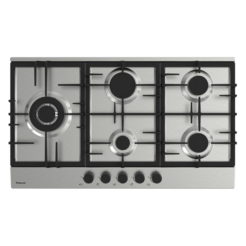 Plaque de Cuisson Encastrable FOCUS F4789X 5 Feux 90cm - Inox