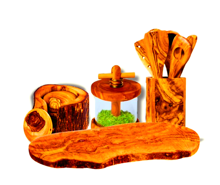 Pack 14 pièces En bois d'olivier