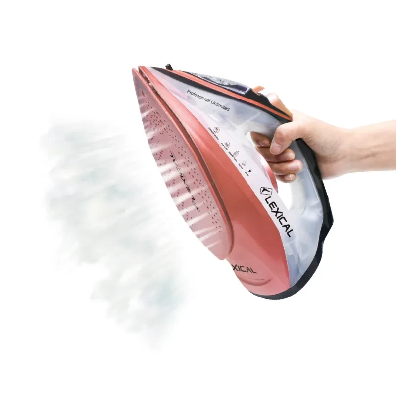 Fer à Repasser 2200W Plaque en Céramique Lexical LSI-1015 Blanc/Rose