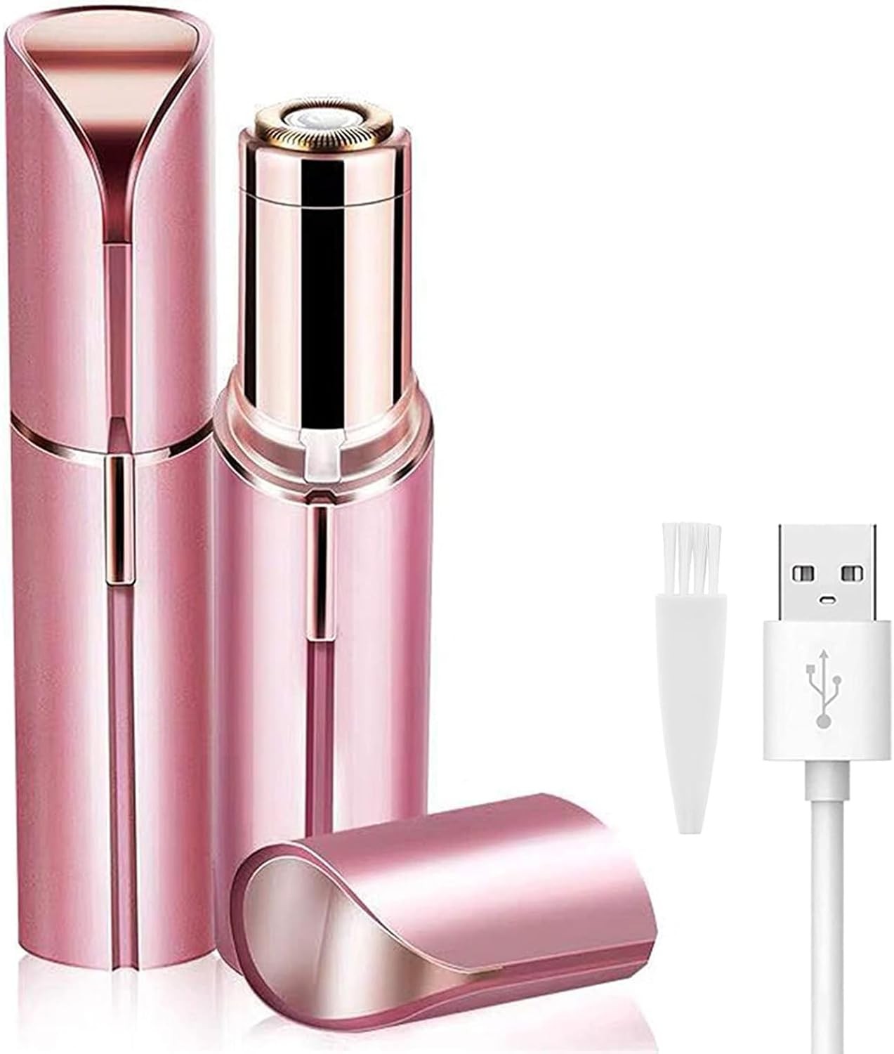 Épilateur facial pour femmes, rasoir blanc