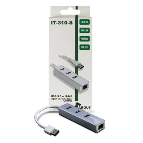 Adaptateur Type C to RG 45 Gibabit + HUB USB / IT-310S