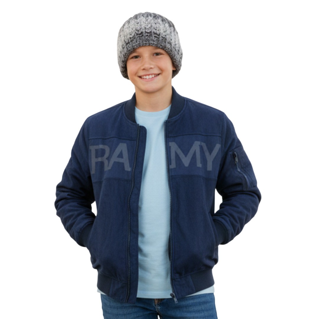 Blouson Bleu Marine Garçon