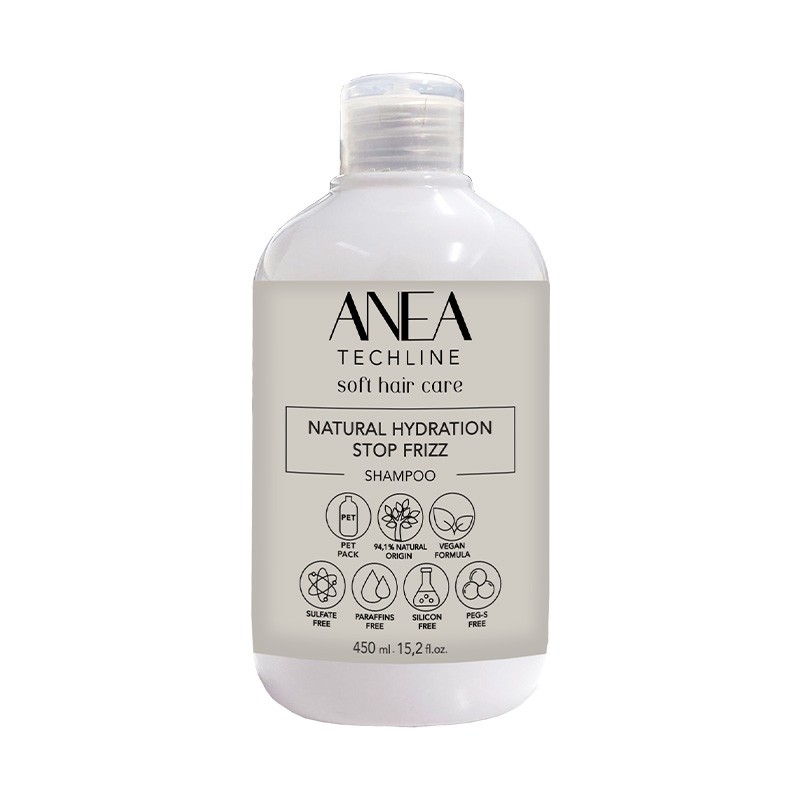 Anea Techline Shampoing Natural Hydratation Stop Frizz  450 ml