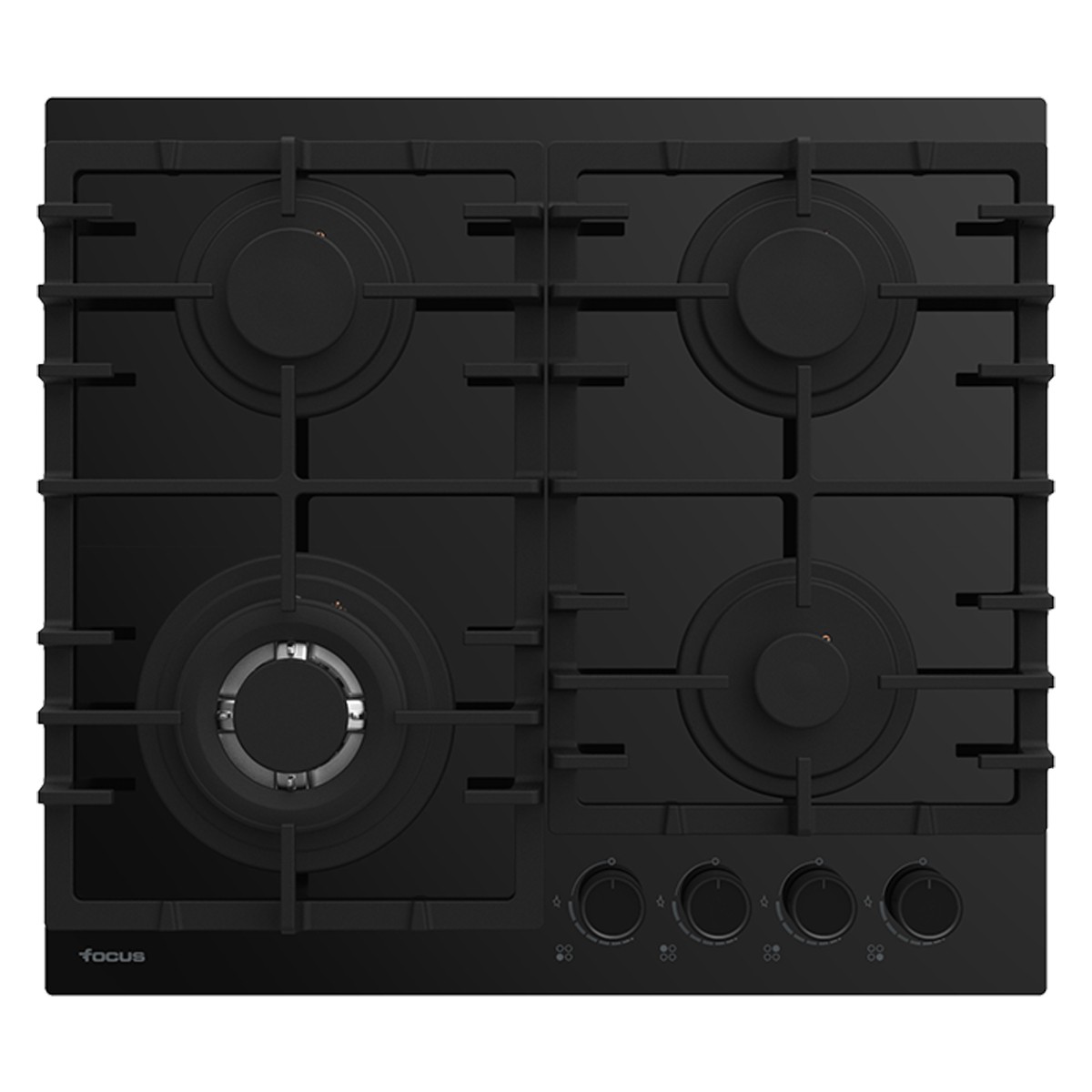 Plaque de Cuisson Encastrable FOCUS F405B 4 Feux 60 cm - Noir