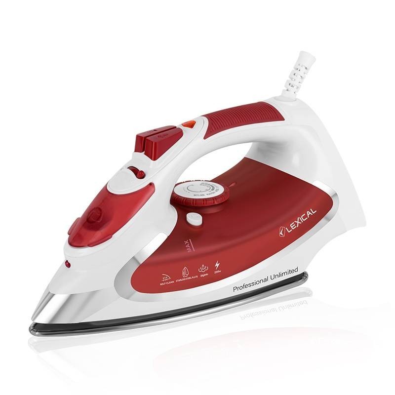 Fer à Repasser à Vapeur 2200W Rouge - Lexical LSI-1004