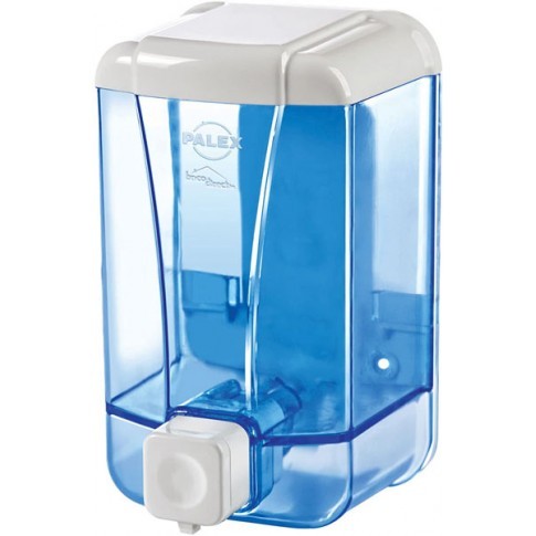 Distributeur de savon liquide Palex, 500 ml, bleu transparent
