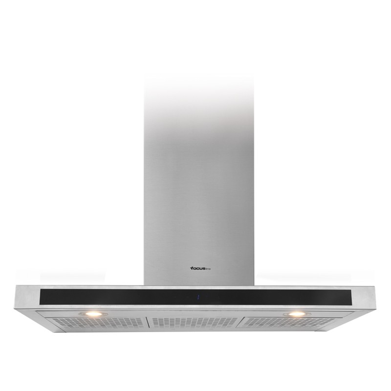 Hotte Focus Décorative - 90cm - Quadra 9010 - Inox