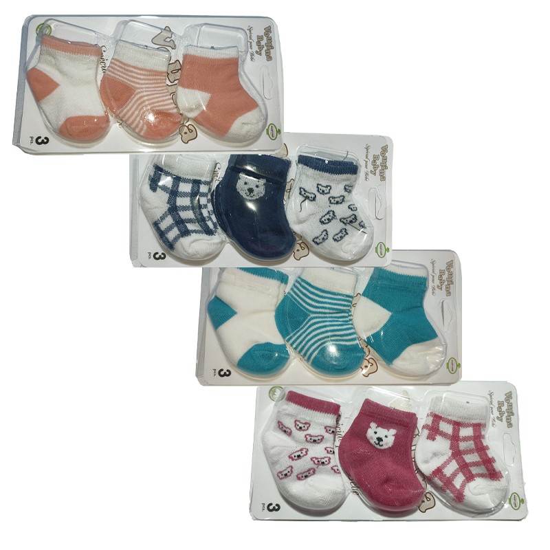 Lot de 12 Chaussettes unisexe Pour Bébé