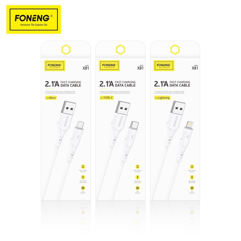 Câble X81 1M (2,1A)