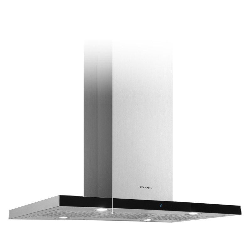 Hotte Focus Centrale - 90cm - SOFT 9040 - Inox & Noir