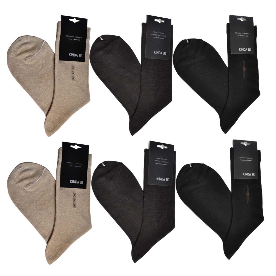 Lot de 6 paires de chaussettes Longues