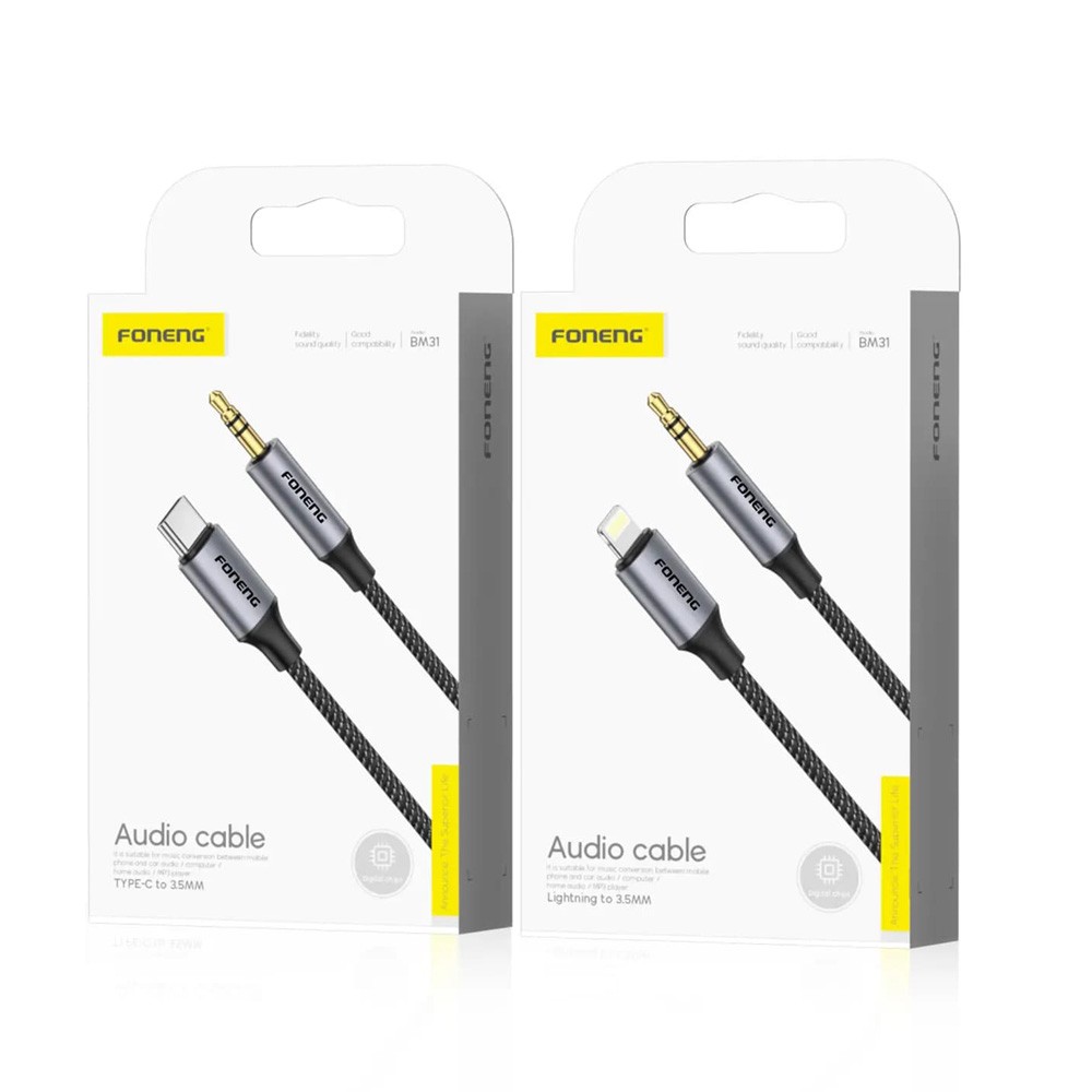 Câble audio en métal BM31 (mâle 3,5 mm)